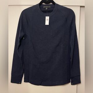 NEW Banana Republic Mens Long Sleeved Tee navy Blue, Sz XS - NWT